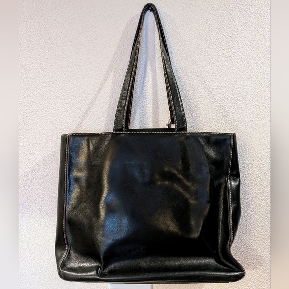VTG 1990's Carolee Leather Tote - Picture 2 of 14